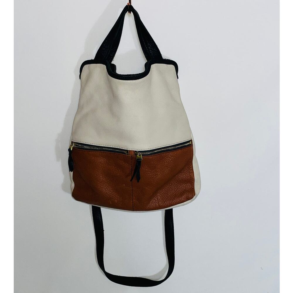 Fossil Erin Colorblock Foldover Tote - Crossbody … - image 1
